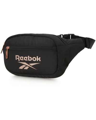 Reebok Lyla Lightweight Waist Belt Bag - Crossbody Bag For - Black