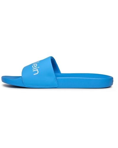 Calvin Klein S Pool Slider Shoes Bluecrush/white 11