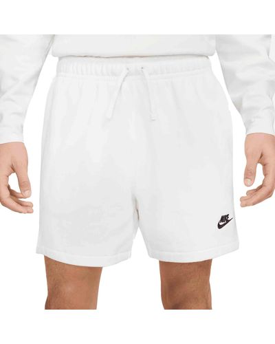 Nike Short Club Fleece Blanc cod DX0731-100