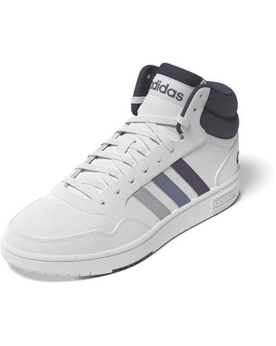 adidas Damen Hoops 3.0 Mid Sneakers - Wit