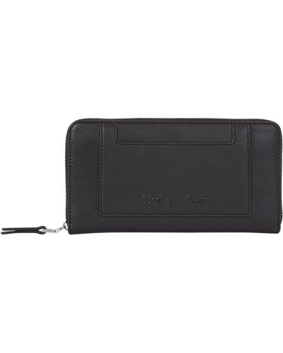 Calvin Klein Wallet Zip Around Large - Black