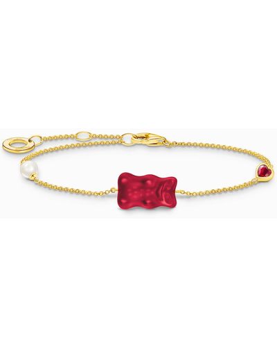 Thomas Sabo Armband mit rotem Goldbären