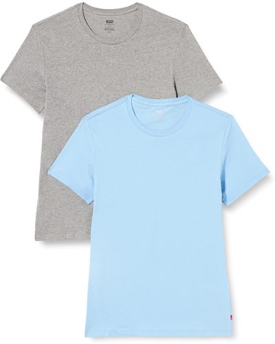 Levi's Slim 2-Pack Crewneck Tee T-Shirt Multi-color - Blau