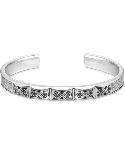 Thomas Sabo 643-11-L19 - Bracciale da uomo in argento sterling 925 brunito opaco e - Metallizzato