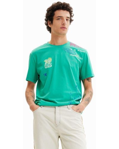 Desigual Ts_francis 4014 Jungle Green Shirt