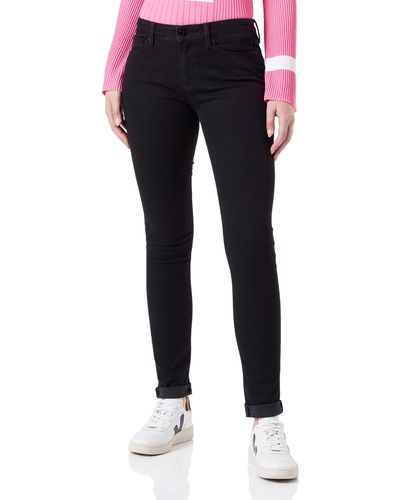 Love Moschino Skinny Fit 5 Pocket Trousers Pantaloni Casual - Nero