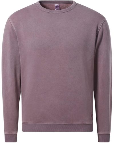 Reebok 's Natural Dye Fleece Crew Sweatshirt - Purple