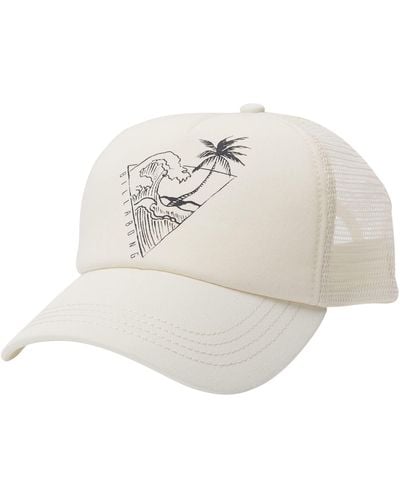 Billabong Verstellbarer Trucker-Hut mit Netzrücken Baseballkappe - Weiß