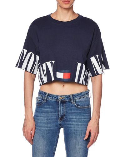 T-shirts Tommy Hilfiger pour femme | Réductions en ligne jusqu'à 60 % | Lyst