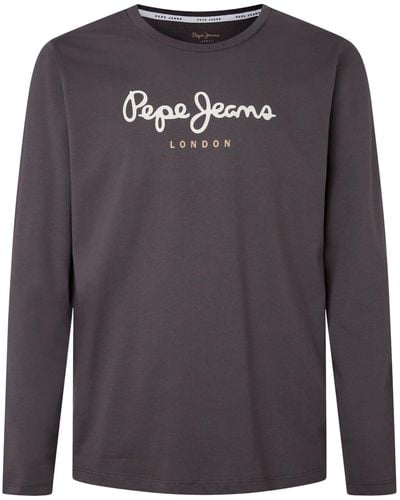 Pepe Jeans Eggo Long N T-shirt Voor - Grijs