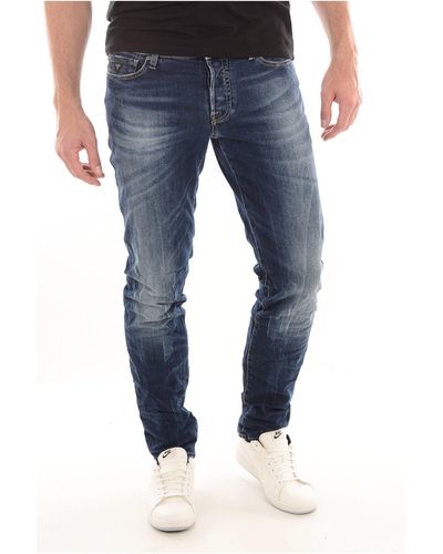 Guess Raad Mannen Sonny Tapered Jeans - Blauw