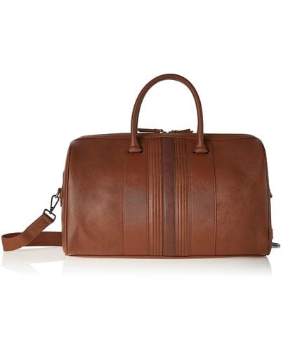 Ted Baker London Evyday Striped Pu Holdall - Brown