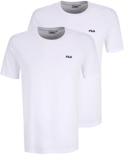 Fila Brod Tee/Lot de 2 T-Shirt - Blanc