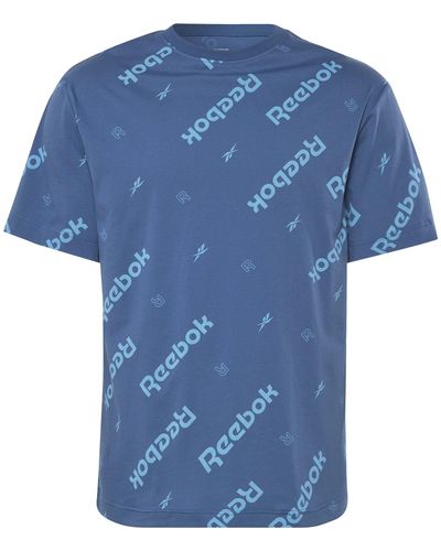 Reebok Identity All Over Print T-Shirt - Blau