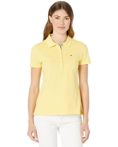 Tommy Hilfiger Short Sleeve Solid Polo - Yellow