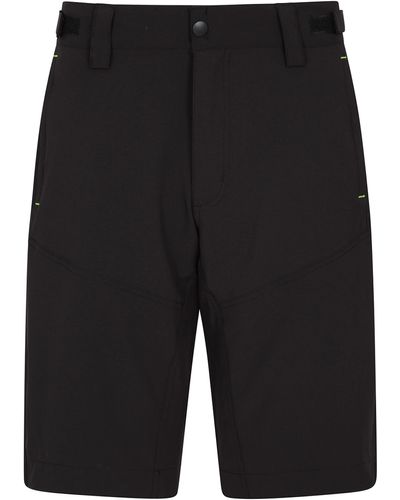 Mountain Warehouse Mountain 2-in-1 S Bike Shorts -antibacterial Cycling Shorts - Black