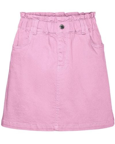 Vero Moda VMWILD ALMA MR Paperbag COL Skirt Rock - Pink