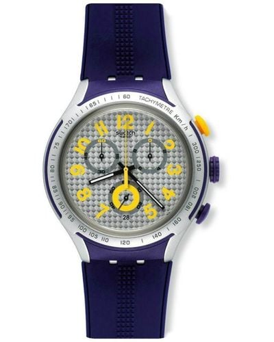 Swatch Uhr Analog Chronograph mit Plastikarmband YYS4014 - Mehrfarbig