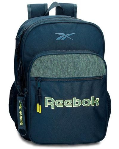 Reebok Summerville School Backpack Double Compartment Blue 30 X 40 X 12 Cm Polyester 14.4l