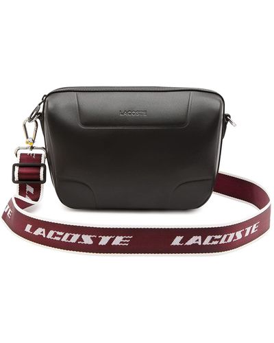 Lacoste Original Crossover Bag Noir Cranberry Blanc - Nero