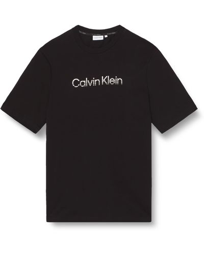 Calvin Klein Bt-degrade Logo T-shirt S/s - Zwart