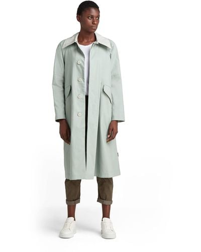 G-Star RAW , S Rider Trench, Blue - Green