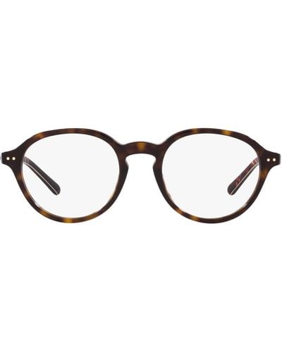 Polo Ralph Lauren Ph2251u Universal Fit Round Prescription Eyewear Frames - Black