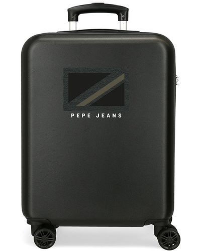 Pepe Jeans Alton Valigia da cabina nera 38 x 55 x 20 cm Rigida ABS Chiusura a combinazione laterale 34 L 2,74 kg 4 ruote Bags - Nero