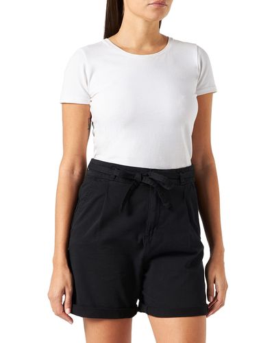 Esprit Highwaist-Shorts aus 100% Pima-Baumwolle - Weiß