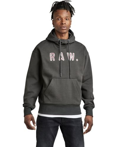 G-Star RAW Vulcanic Raw Loose Hooded Sweater Felpe - Nero
