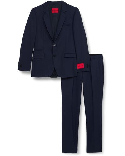 HUGO Arti/Hesten222V1X Business Suit Pants Set - Blau