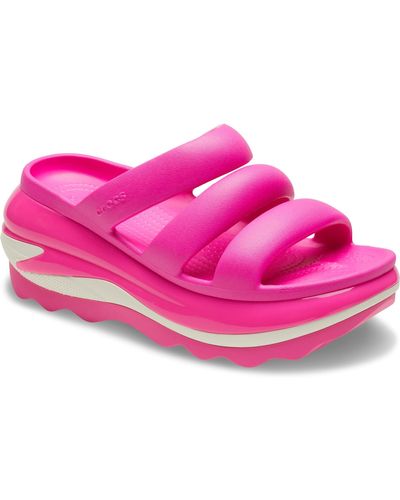 Crocs™ Erwachsene Mega Crush Triple Strap Sandal Platform - Pink