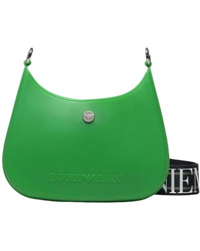 Emporio Armani Damen Hobo Bags green - navy - Grün