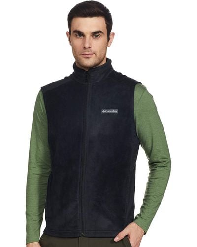 Columbia Steens Mountain Vest Gilet in pile da uomo Nero 5X-Large