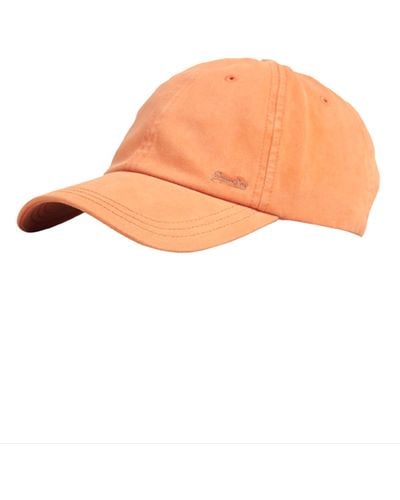 Superdry Vintage EMB Cap Baskenmütze, - Orange
