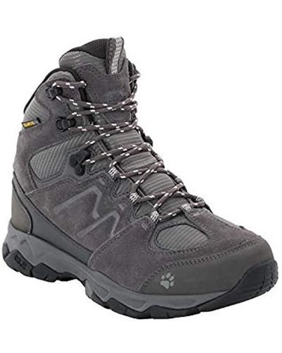 Jack Wolfskin Mtn Attack 6 Texapore Mid W High Rise Hiking Shoes - Grey