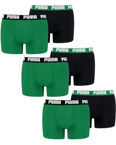 PUMA Lot de 8 boxers pour homme 100004386 - - XL - Vert