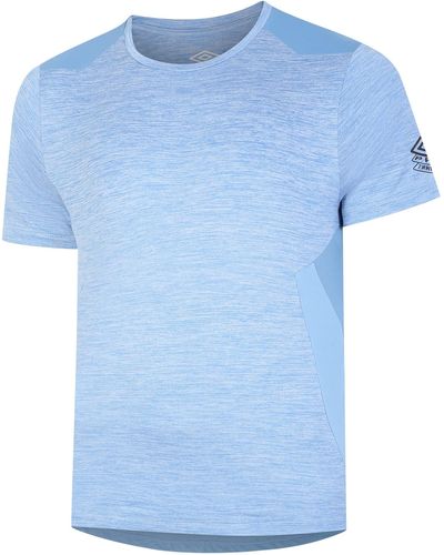 Umbro Pro Training Marl Poly Tee T-Shirt - Blau