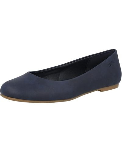 Esprit Mokassin-Loafer in Glattlederoptik - Blau