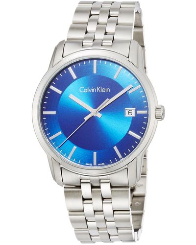 Calvin Klein Digitaal Quartz Horloge Met Roestvrij Stalen Band K5s3114n - Blauw