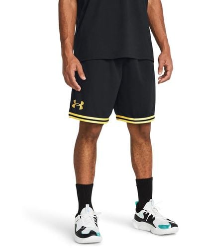 Under armour black basketball shorts deals