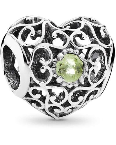 PANDORA Heart Charm 925 Sterling Silver - Multicolour