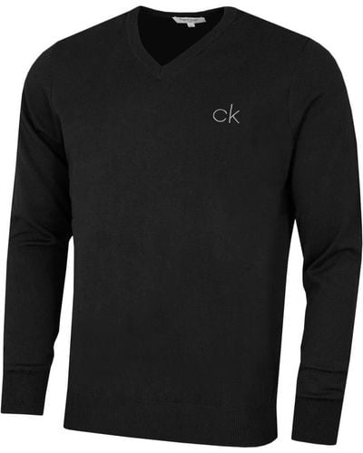 Calvin Klein Ausschnitt-Tour Sweater - Schwarz