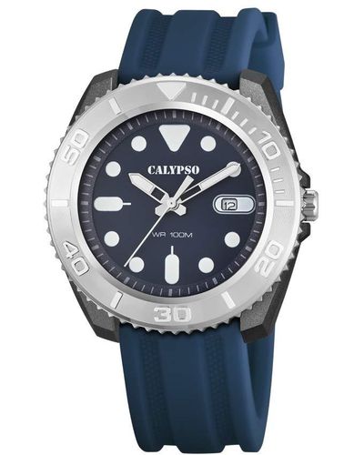 Calypso St. Barth Analogue Quartz Watch With Plastic Strap K5794/2 - Blue