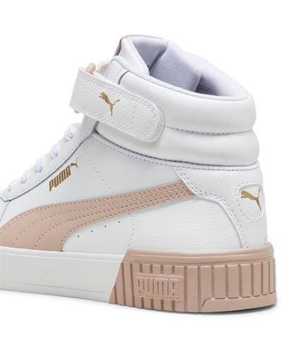 PUMA Sneakers Carina 2.0 Mid da Donna 38 White Rose Quartz Gold Pink - Bianco