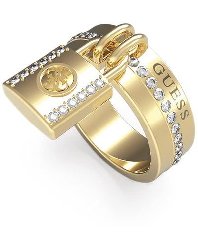 Guess Bague Keep me close plaqué or - JUBR01102JWYG - Métallisé