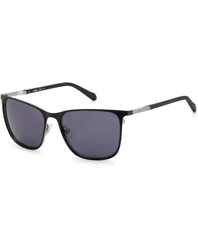 Fossil Male Sunglasses Style Fos 3128/g/s Rectangular - Black