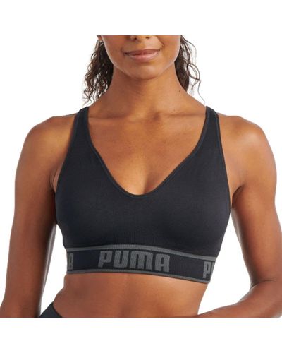 PUMA Seamless Sports Bra - Black