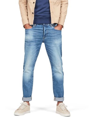 G-Star RAW 3301 Regular Straight Jeans Jeans ,blauw