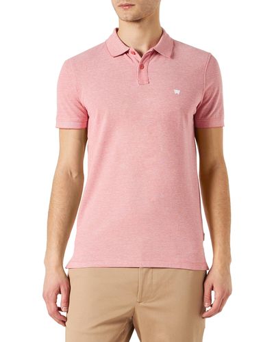 Wrangler Refined Polo Shirt - Pink